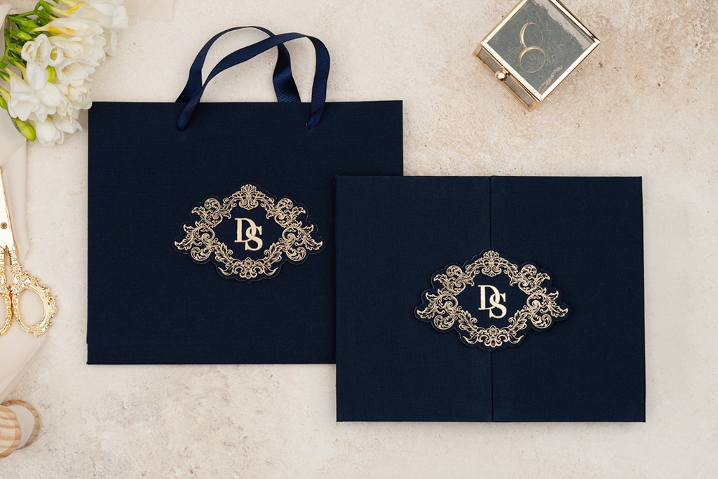 5108- golden palm blue